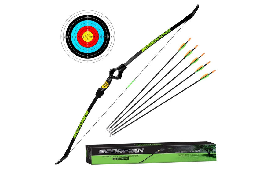 Bogenkönig Bogenschiess-Set mit Köcher 15 lbs