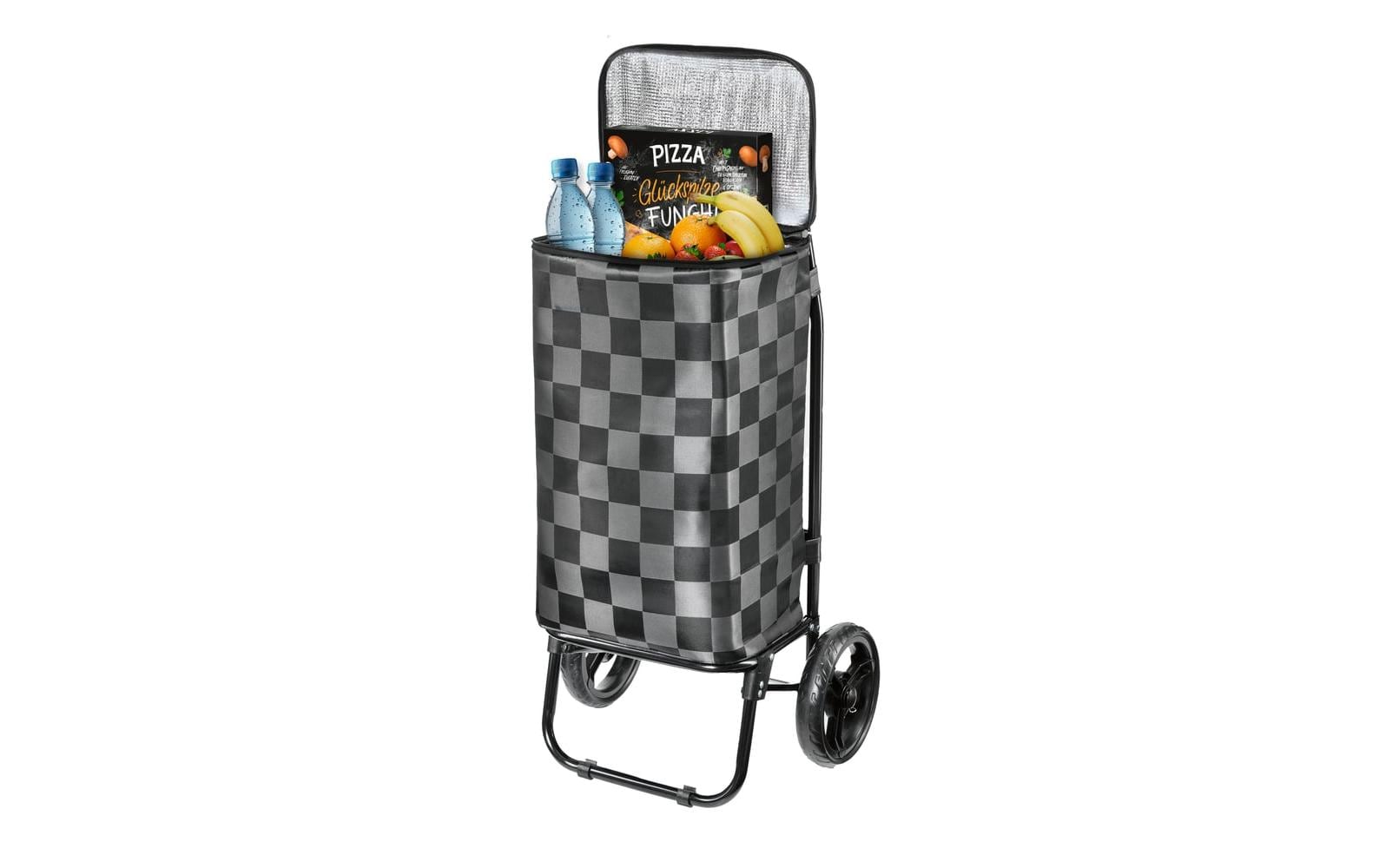 EASYmaxx Einkaufstrolley 52 l, Schwarz / Grau