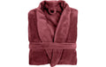 Tiseco Bademantel COSY unisex bordeaux L/XL Mikroflanell