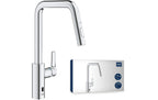 GROHE Küchenarmatur Start 3/8, Messing, herausziehbar