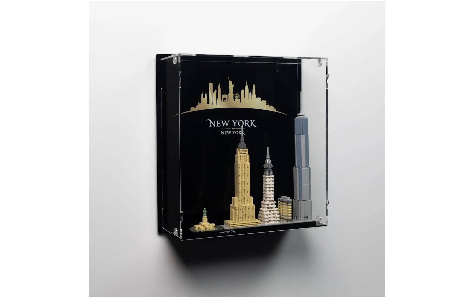 iDisplayit Acryl-Wand-Display für LEGO 21028 New York