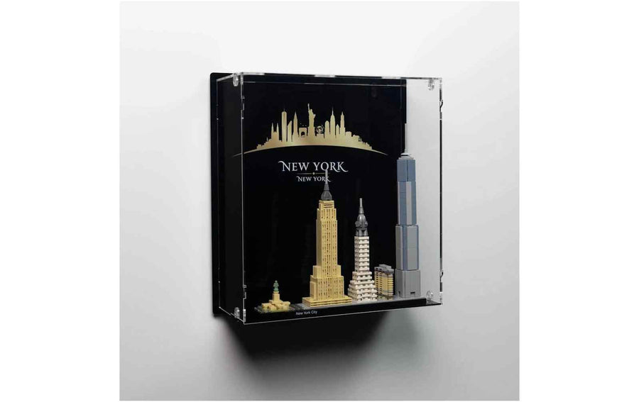 iDisplayit Acryl-Wand-Display für LEGO 21028 New York