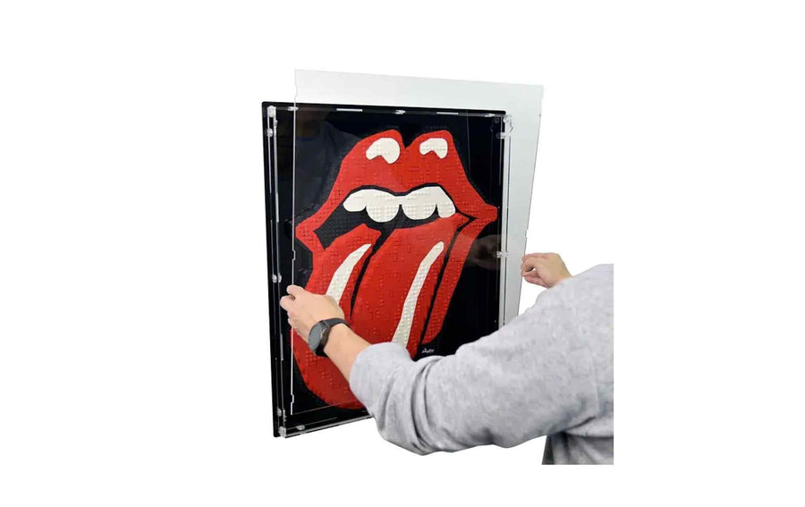 iDisplayit Acryl-Wand-Display für LEGO 31206 The Rolling Stones