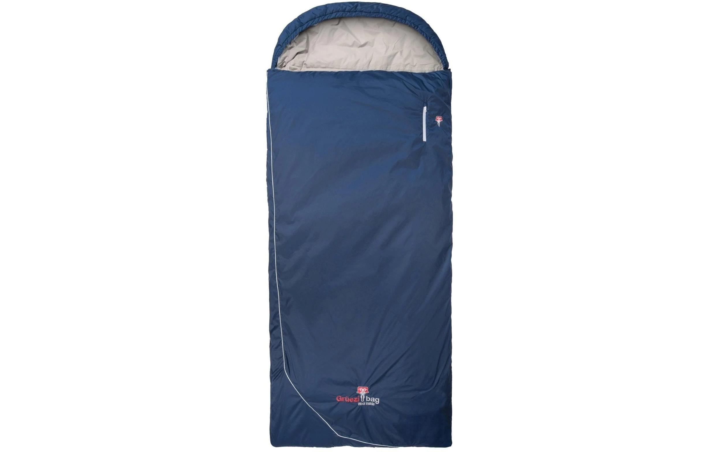 Grüezi Bag Schlafsack Wolle Camp Comf XXL 4 °C L 190 cm, Blau