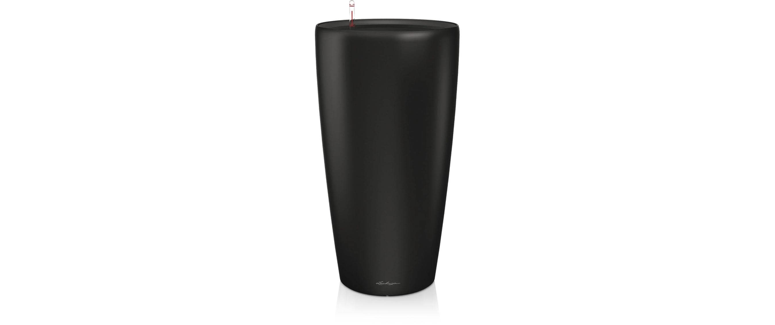 Lechuza RONDO Premium 40 Schwarz/Schwarz matt