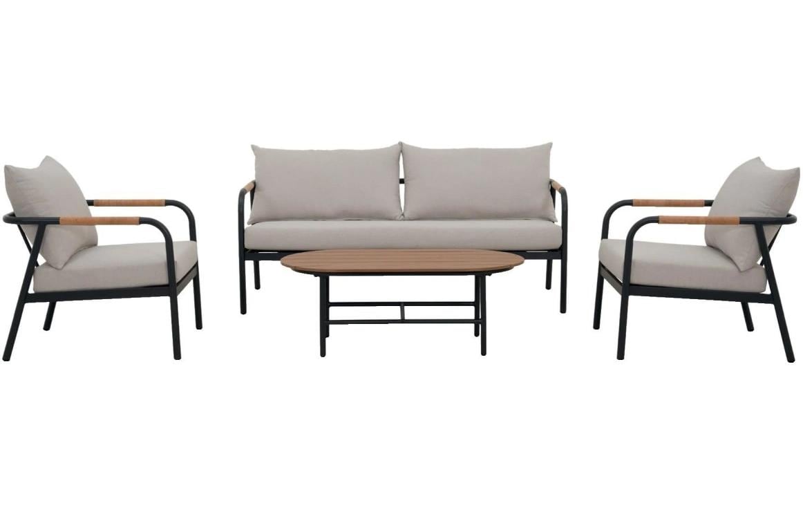 Gartenlounge Olga - 4tlg. - Weiss Garteneinrichtung Schou