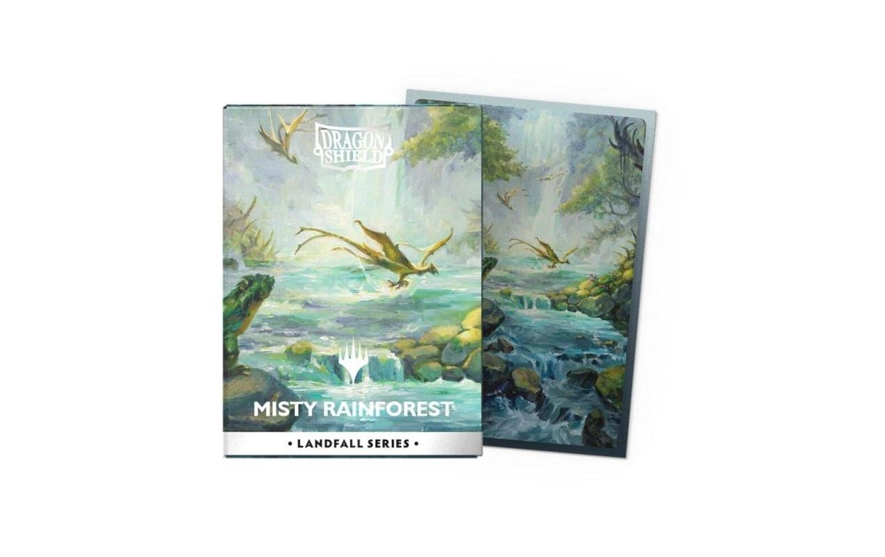 Dragon Shield Kartenhülle Dual Matte MTG Misty Rainforest, 63 x 88 mm