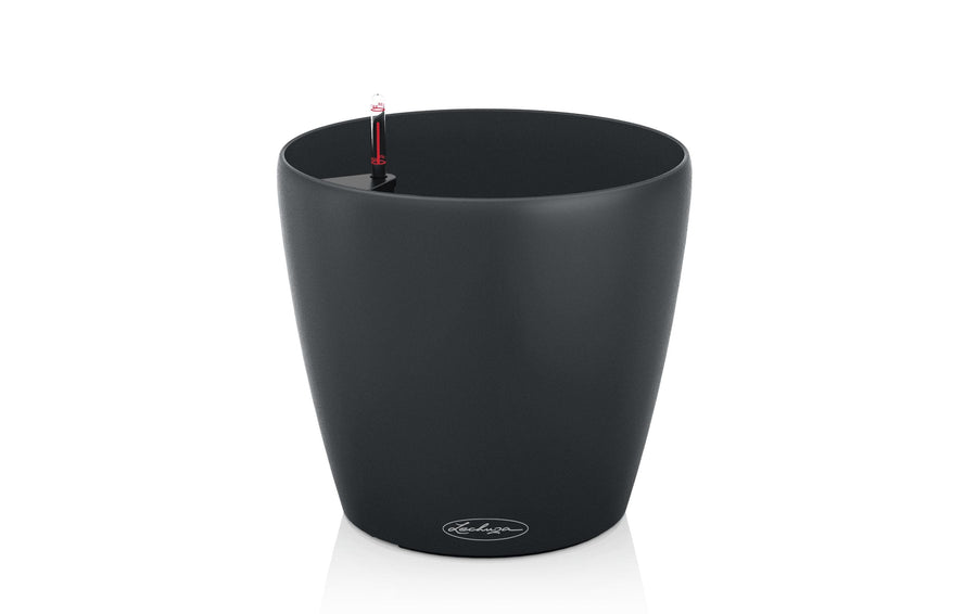 Lechuza CLASSICO Eco Pflanzgefäß Dunkelgrau 43 cm aus recycelbarem Kunststoff Garten & Outdoor > Pflanzen > Pflanzengefäße Lechuza