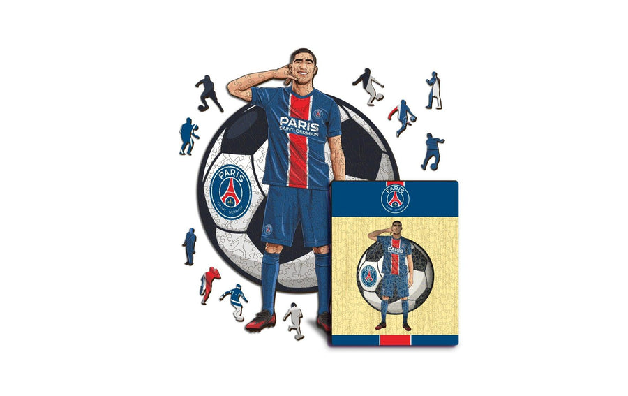 Iconic Puzzle Holz-Puzzle Achraf Hakimi – PSG S, 150 Teile