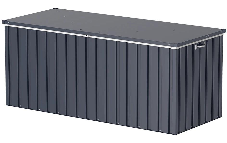 Gartenbox Metall Anthrazit 770L – Stauraum für Kissen Garteneinrichtung Duramax