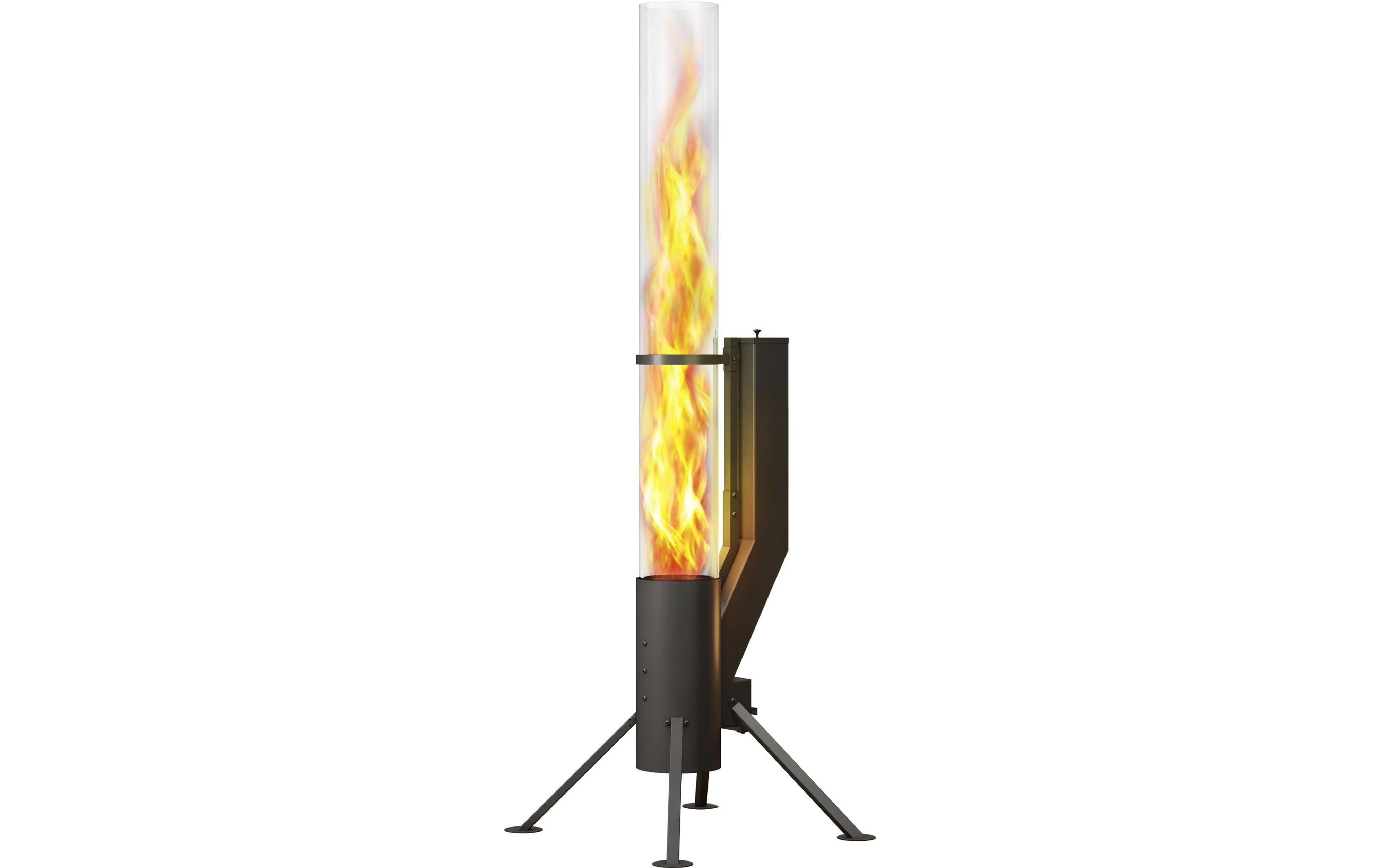 Gardenflare Feuerrohr Edelstahl windgeschützt 215 cm Grills & Feuerstellen Gardenflare