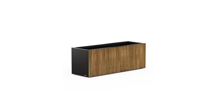 Herstera Pflanzkübel Holz Schwarz/Braun 150 x 50 x 50 cm Garten & Outdoor > Pflanzen > Pflanzengefäße Herstera
