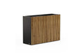 Herstera Deko Trennwand Holz Schwarz/Braun 120x25x80 cm Garten & Outdoor > Pflanzen > Pflanzengefäße Herstera