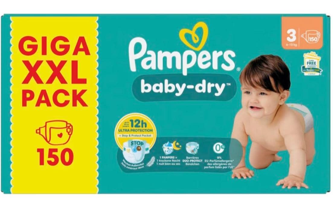 Pampers Windeln Baby Dry Grösse 3