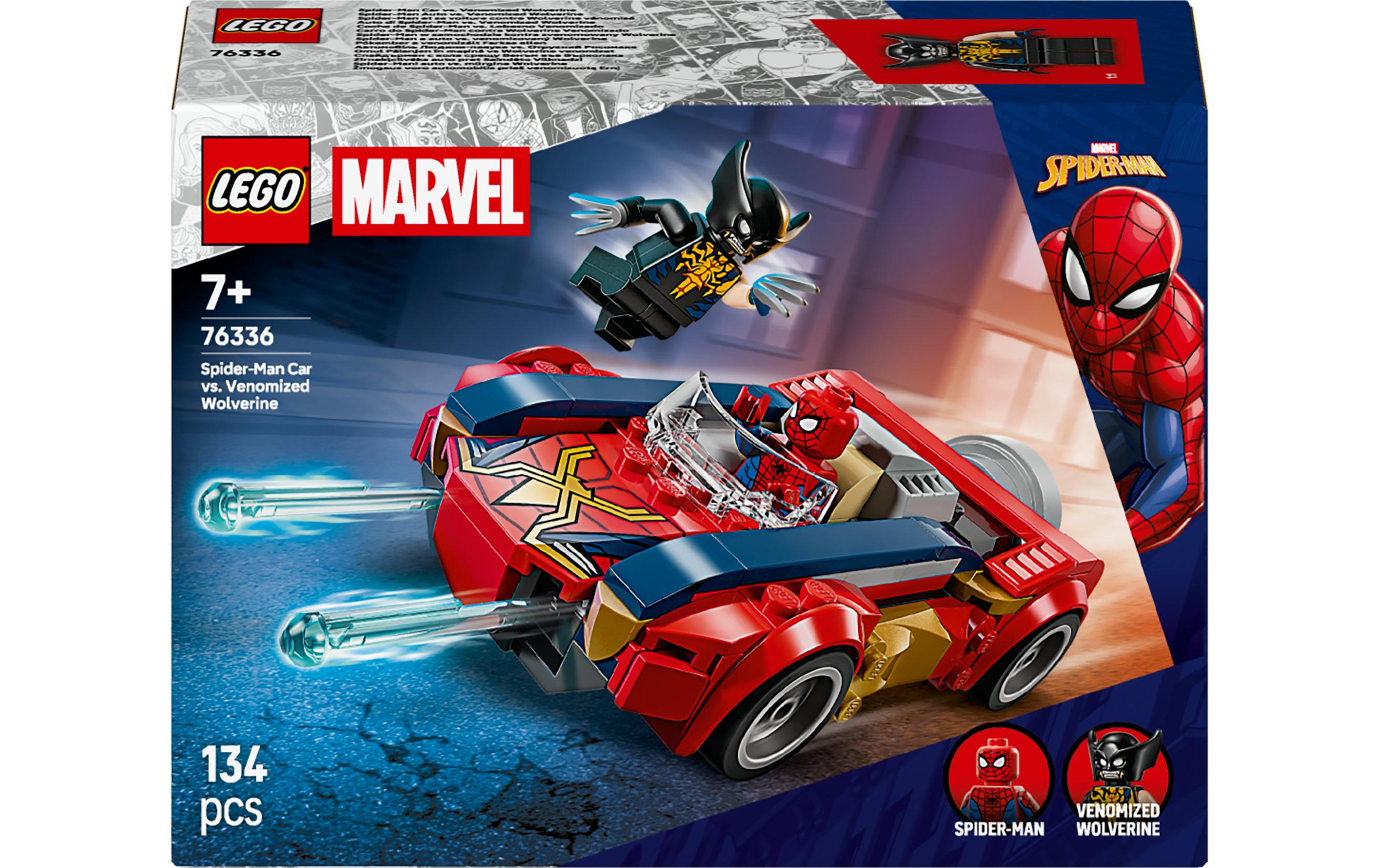 LEGO® Marvel Spider-Man Auto vs. Venomized Wolverine 76336