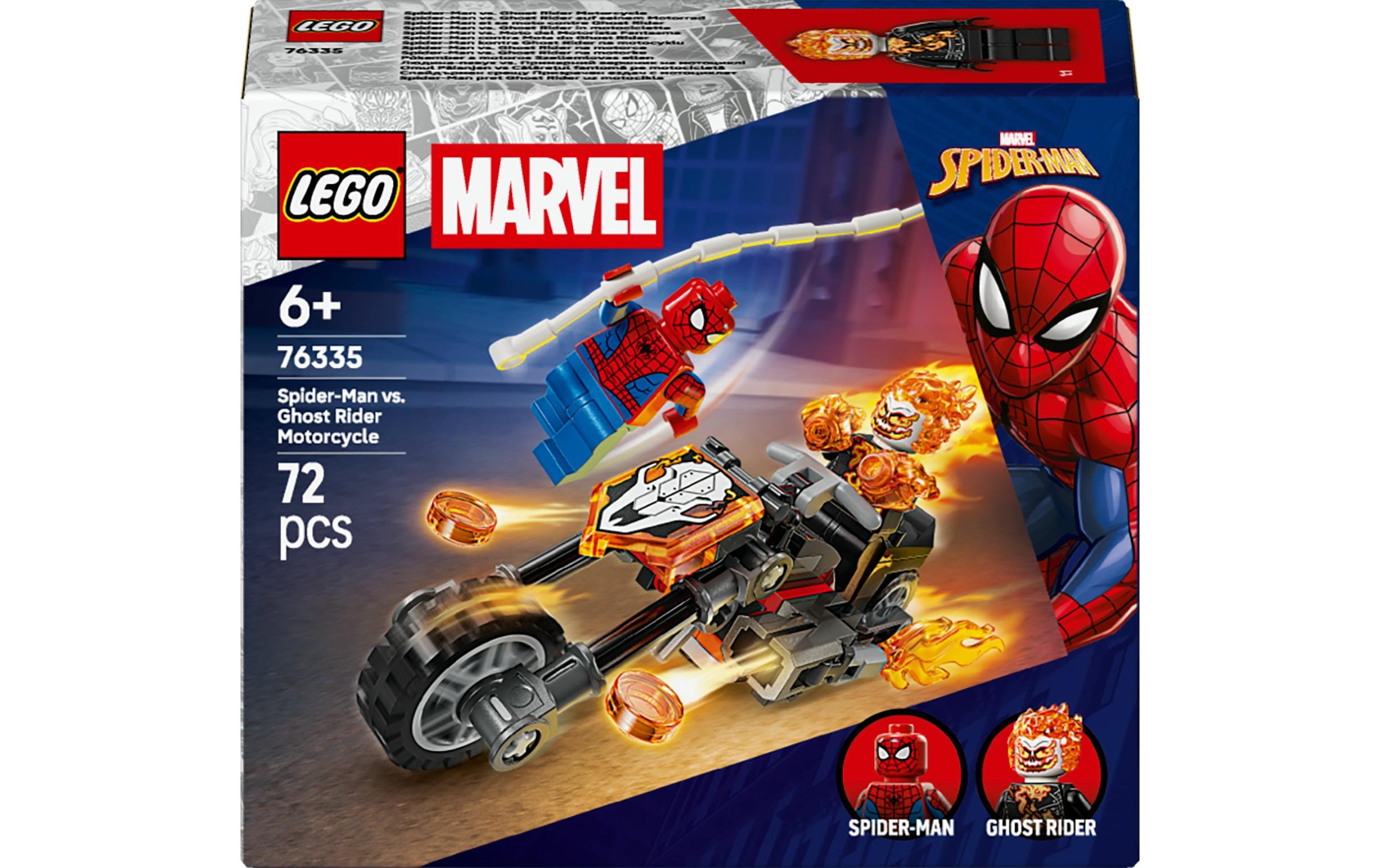 LEGO® Marvel Spider-Man vs. Ghost Rider auf seinem Motorrad 76335