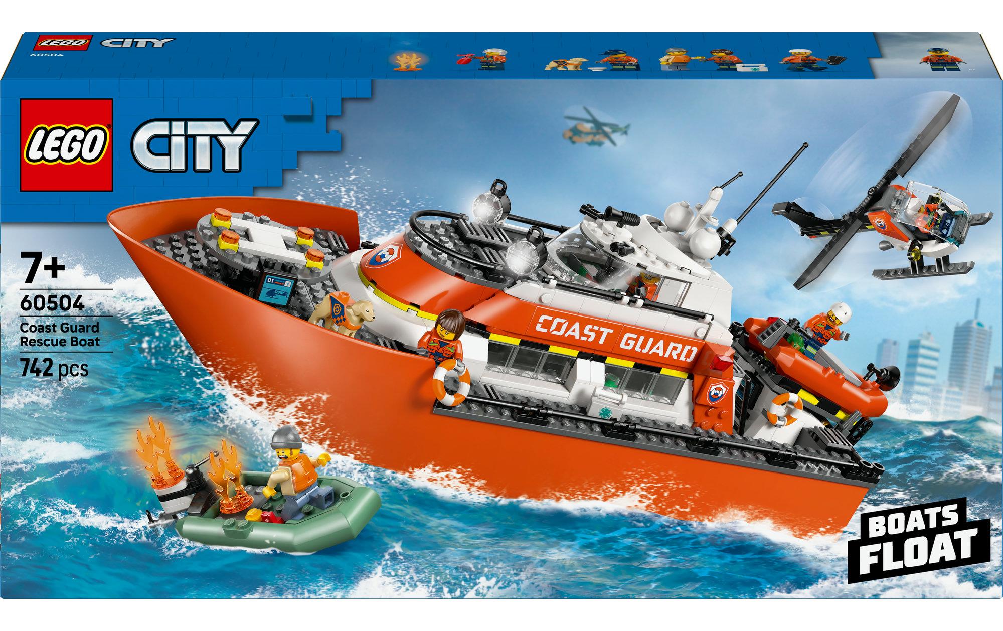 LEGO® City Rettungsboot der Küstenwache mit Hubschrauber 60504