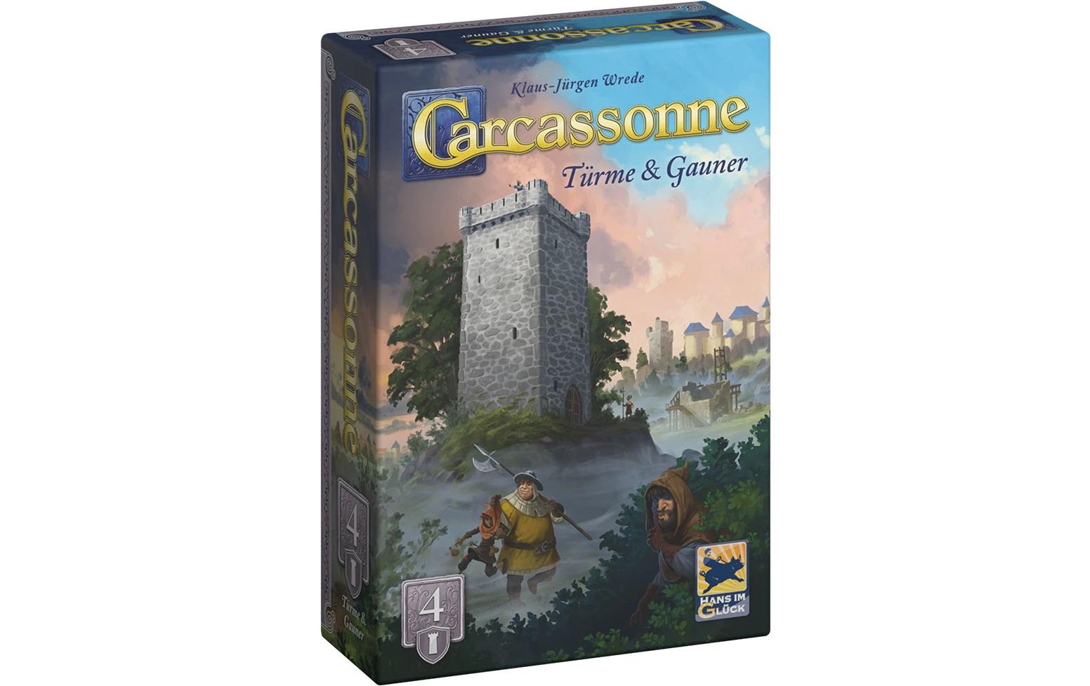 Hans im Glück Familienspiel Carcassonne Türme und Gauner (d)