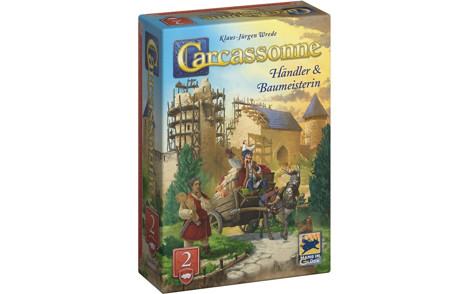 Hans im Glück Familienspiel Carcassonne Händler und Baumeisterin d)