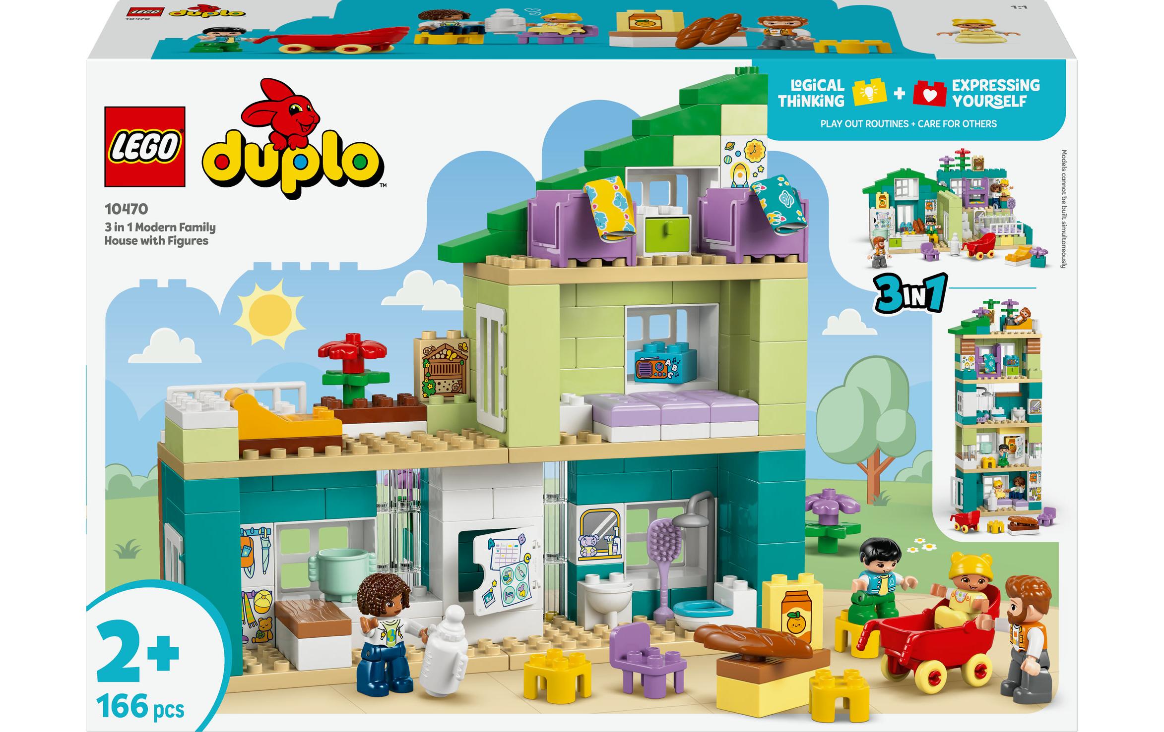 LEGO® DUPLO® Modernes Familienhaus mit Figuren 3-in-1 10470