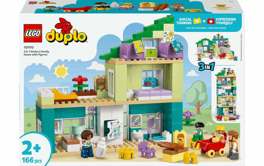 LEGO® DUPLO® Modernes Familienhaus mit Figuren 3-in-1 10470