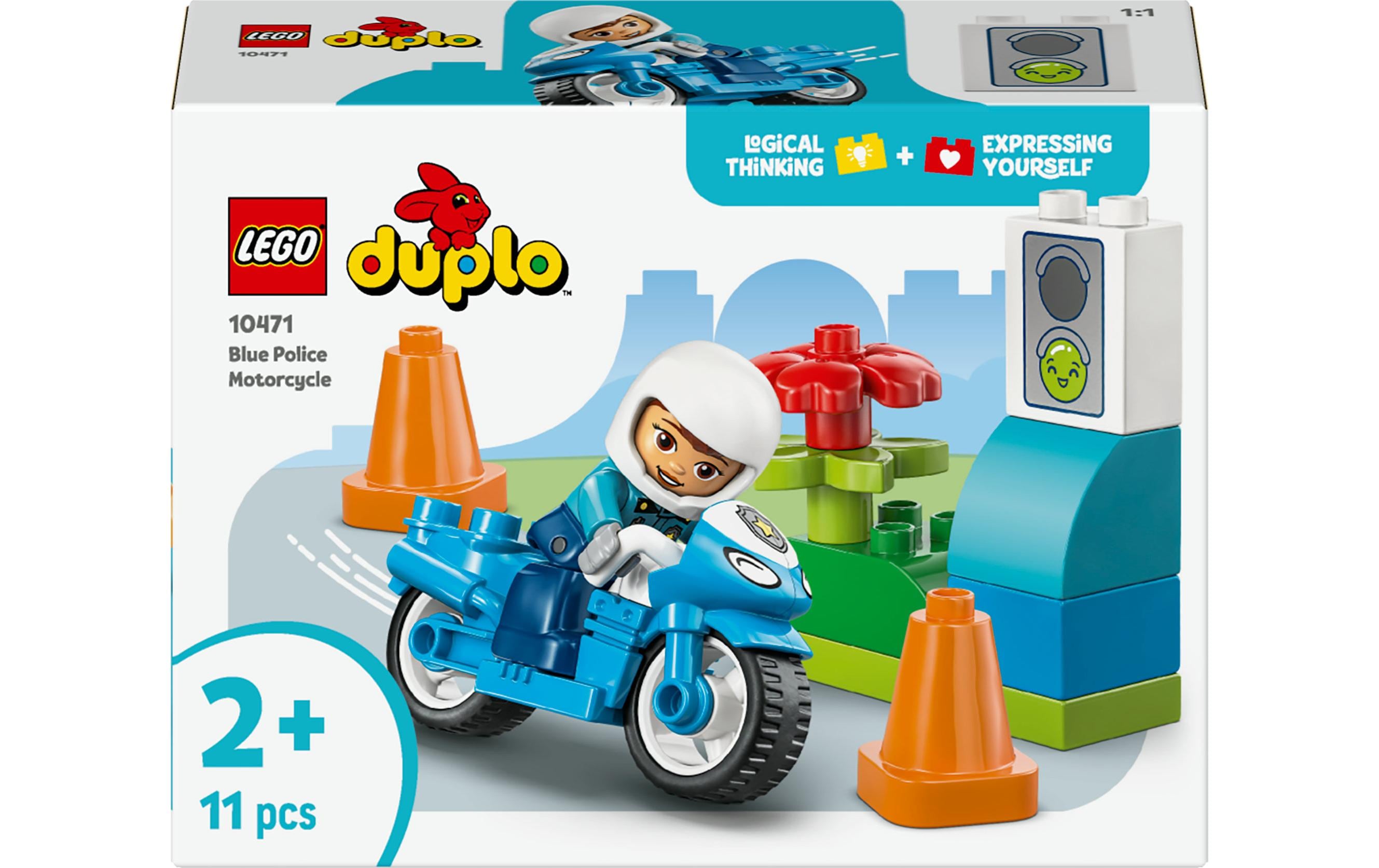 LEGO® DUPLO® Blaues Polizeimotorrad 10477