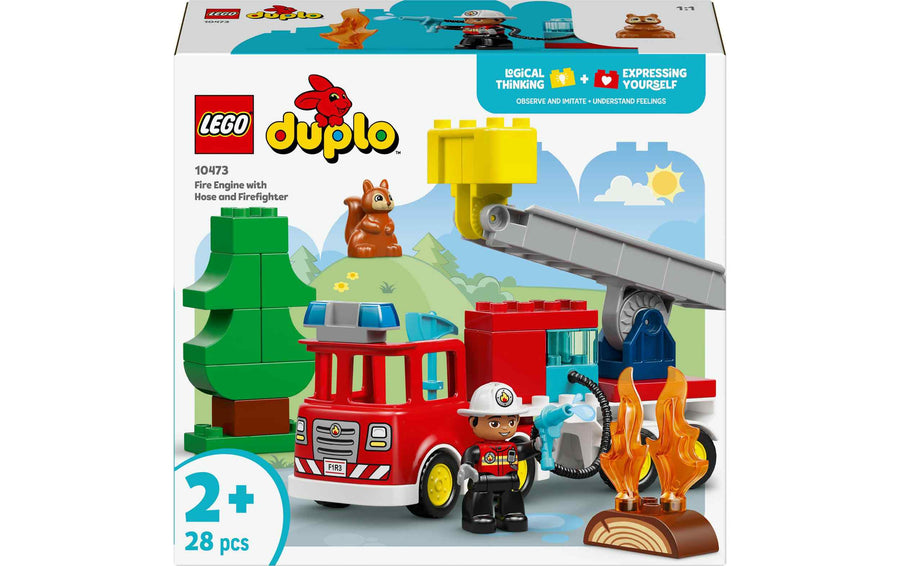 LEGO® DUPLO® Löschauto mit Schlauch und Feuerwehrmann 10473