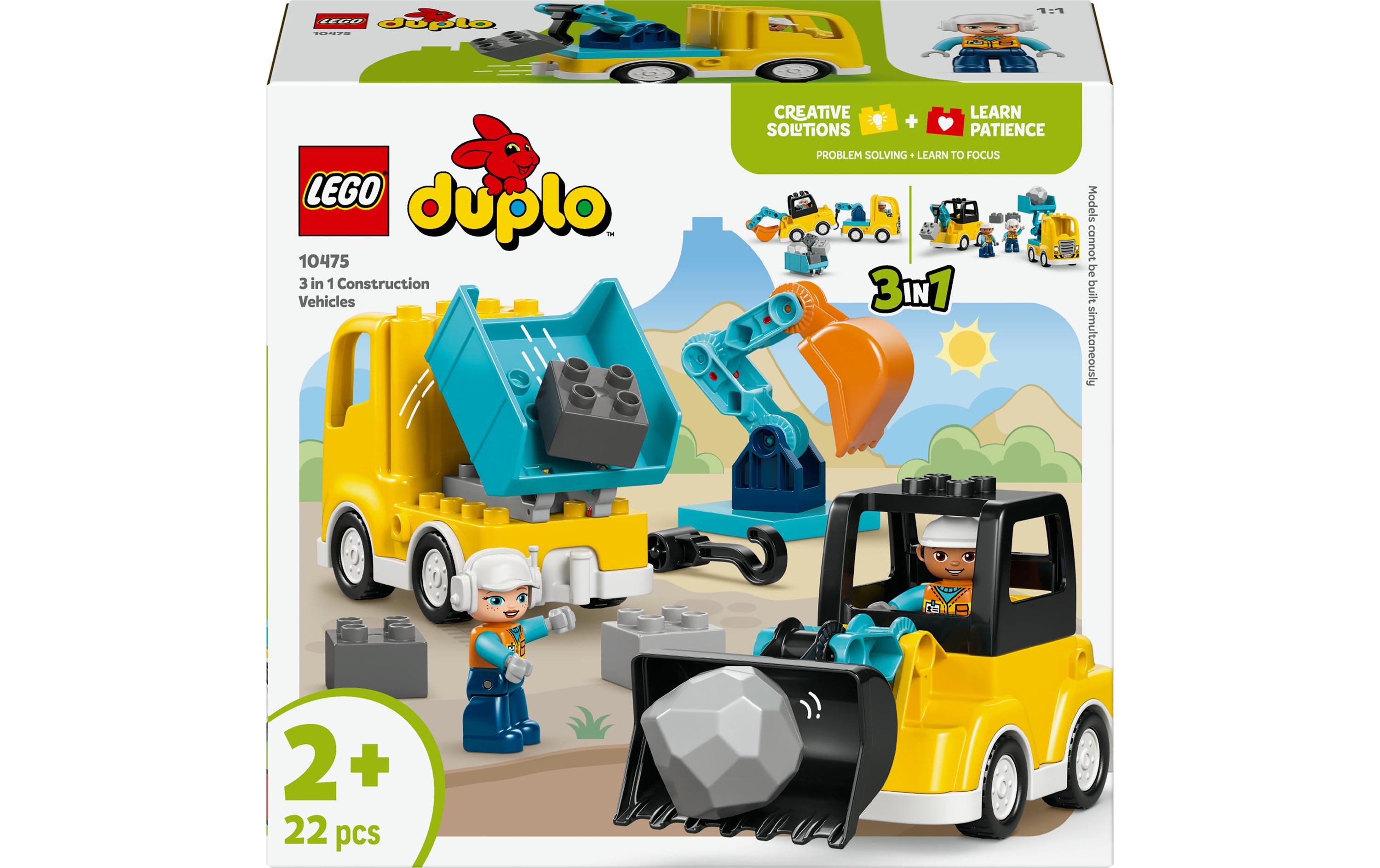 LEGO® DUPLO® Baufahrzeuge 3-in-1 Set 10475