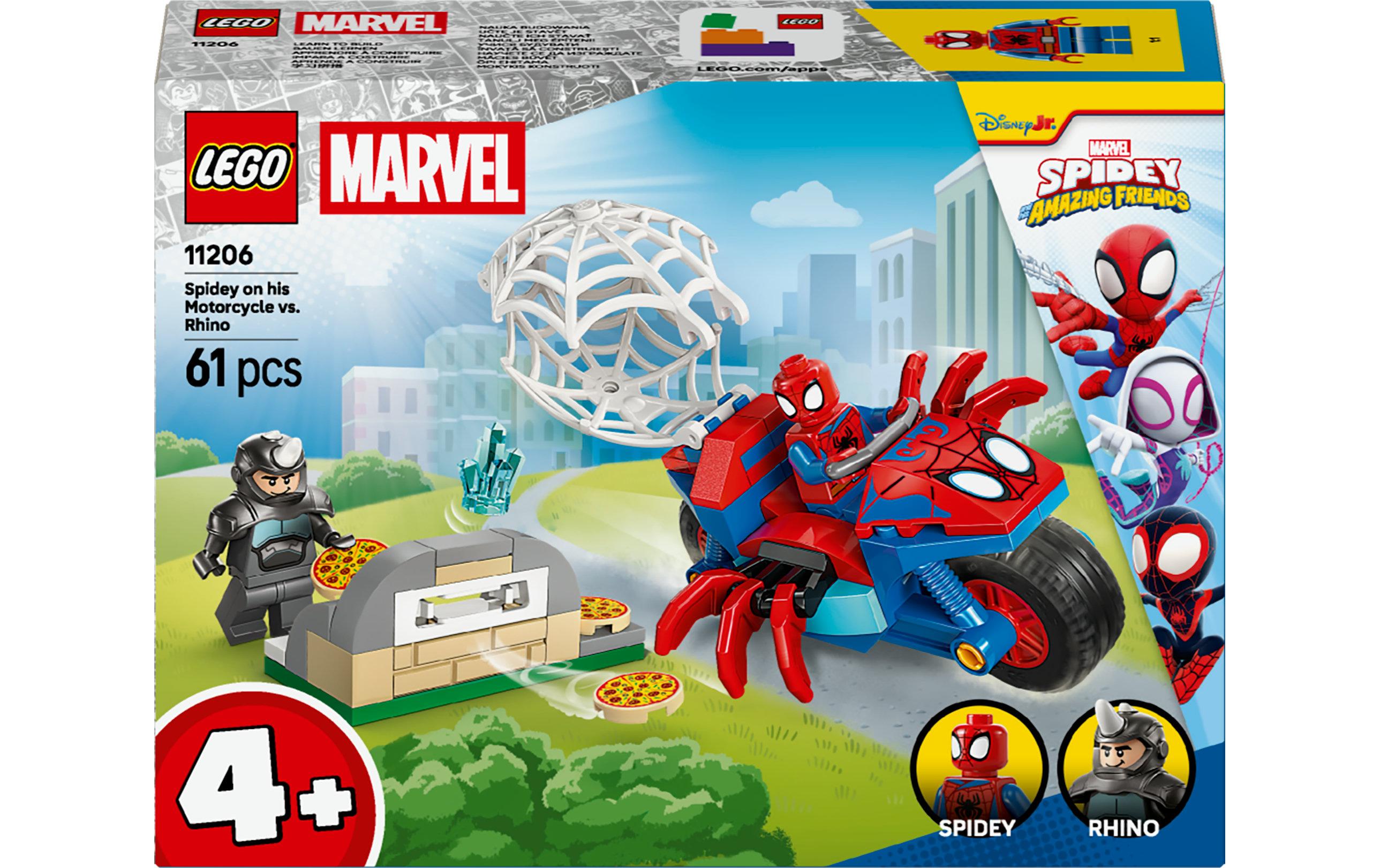 LEGO® Marvel Spidey auf Motorrad vs. Rhino 11206