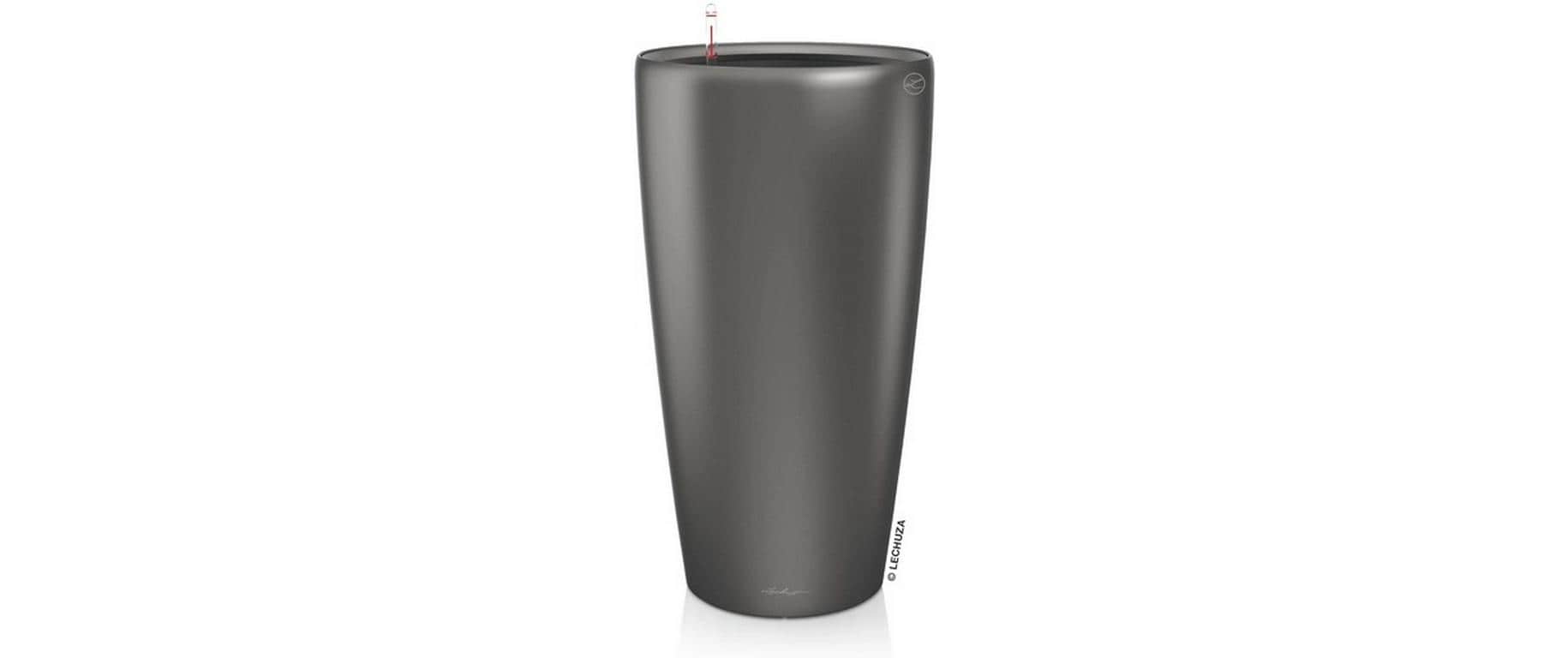 Lechuza RONDO Premium Blumenkübel Grau Witterungsbeständig 40 cm Garten & Outdoor > Pflanzen > Pflanzengefäße Lechuza