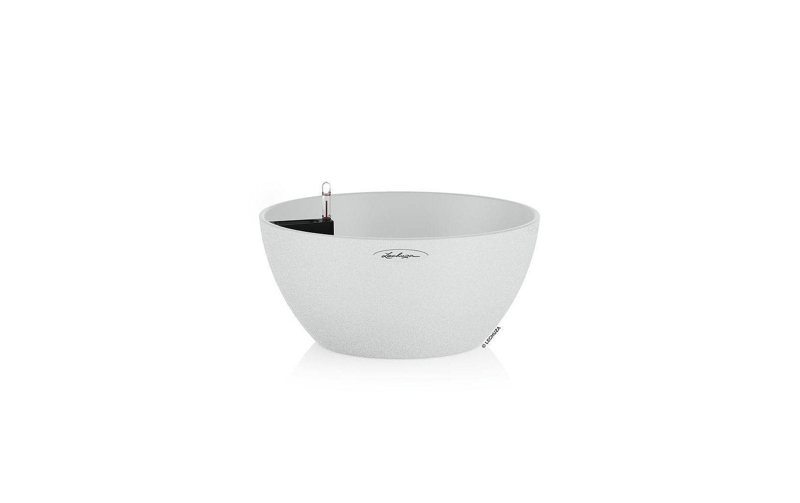 Lechuza CUBETO Stone Pflanzgefäß Kunststoff Weiß 30 cm Garten & Outdoor > Pflanzen > Pflanzengefäße Lechuza