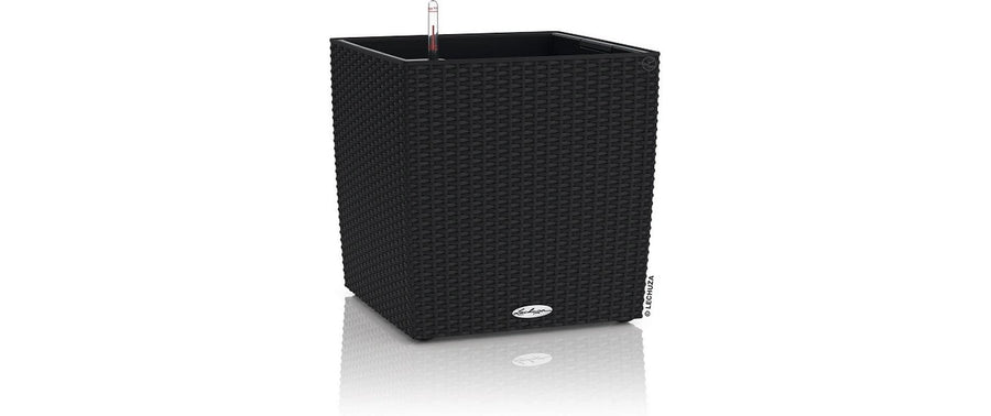Lechuza CUBE Cottage Pflanzgefäß Kunststoff Schwarz 50 cm Garten & Outdoor > Pflanzen > Pflanzengefäße Lechuza
