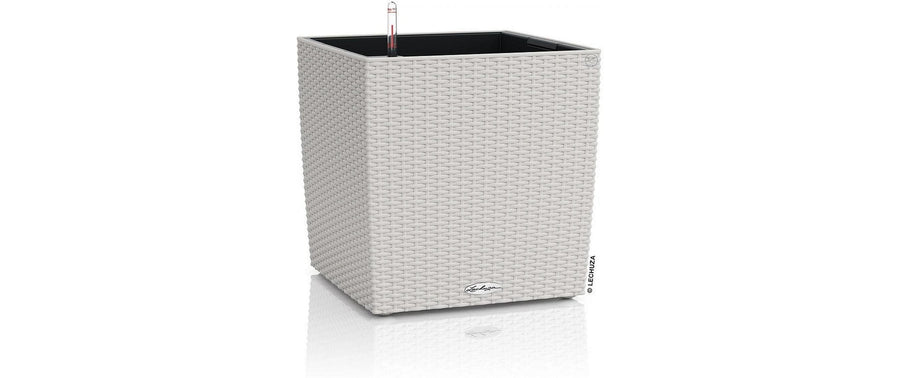 Lechuza CUBE Cottage Pflanzbehälter Grau Kunststoff 40 cm Garten & Outdoor > Pflanzen > Pflanzengefäße Lechuza