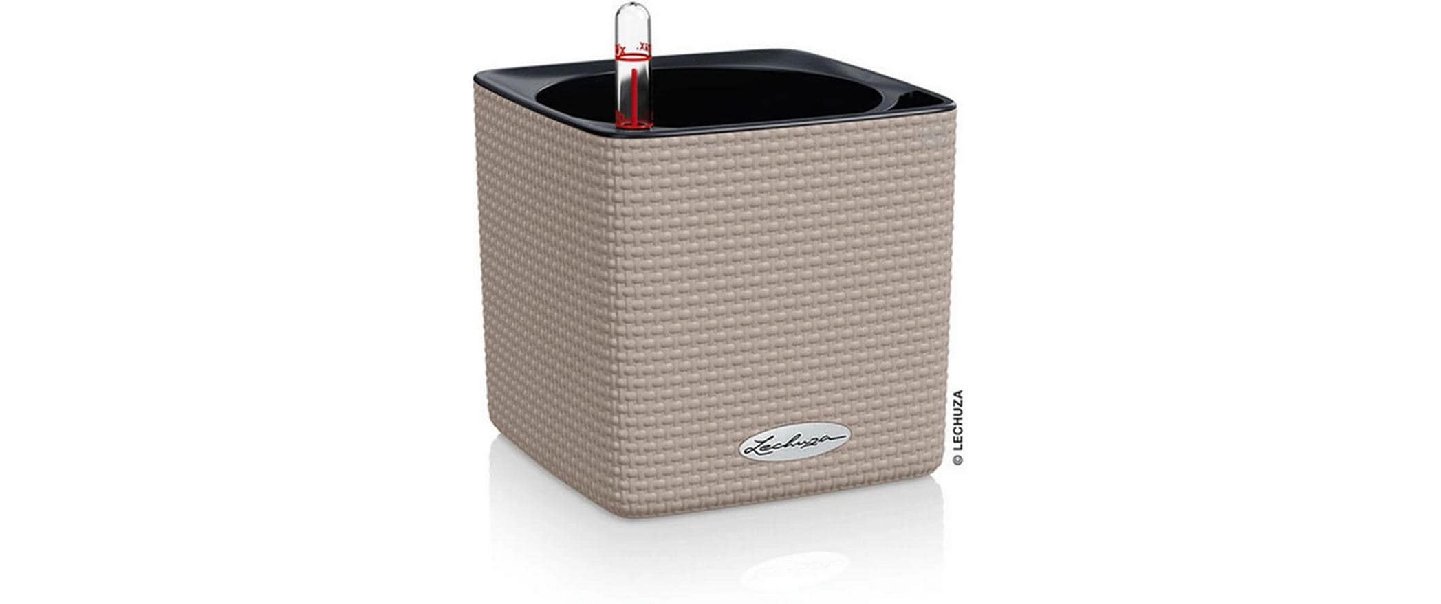 Lechuza CUBE Color Pflanzbehälter Kunststoff Sandbraun 14 cm Garten & Outdoor > Pflanzen > Pflanzengefäße Lechuza