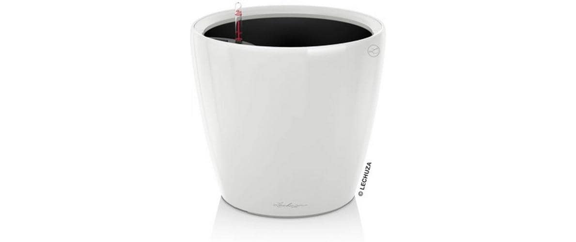 Lechuza CLASSICO Premium LS 35 Kunststoffblumentopf Weiß mit Bewässerungssystem Garten & Outdoor > Pflanzen > Pflanzengefäße Lechuza