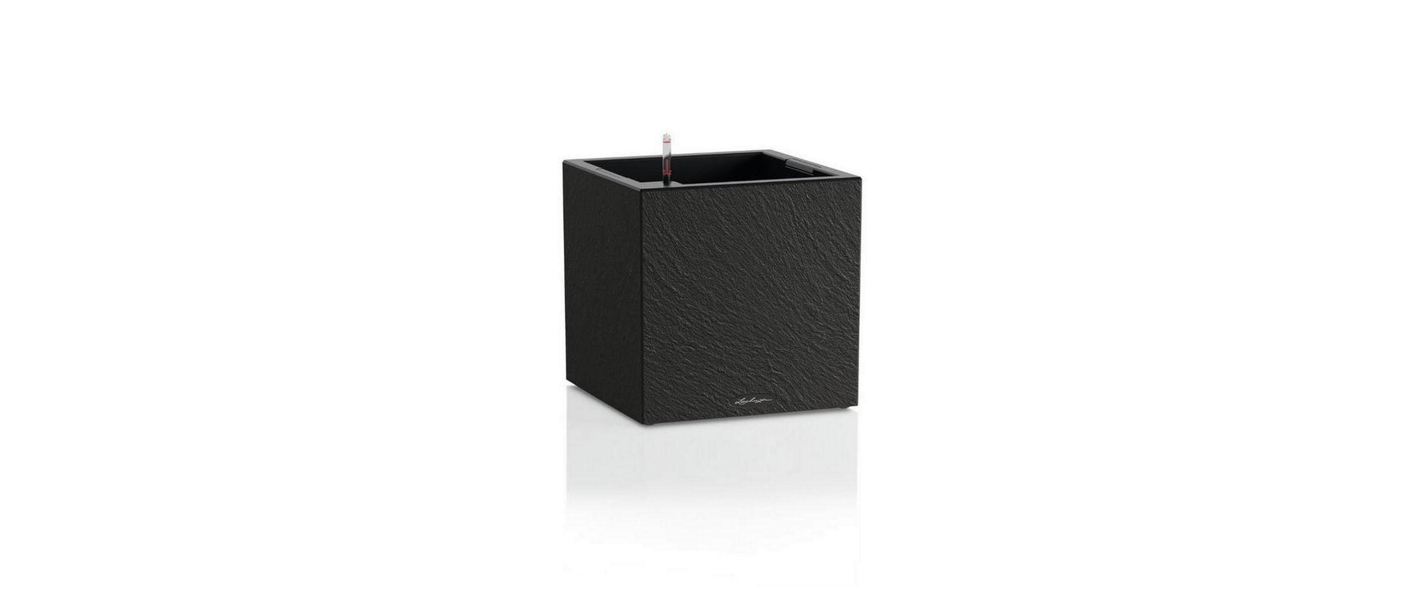 Lechuza CANTO Slatestone Pflanzgefäß Dunkelgrau Kunststoff mit Bewässerungssystem 30 cm Garten & Outdoor > Pflanzen > Pflanzengefäße Lechuza