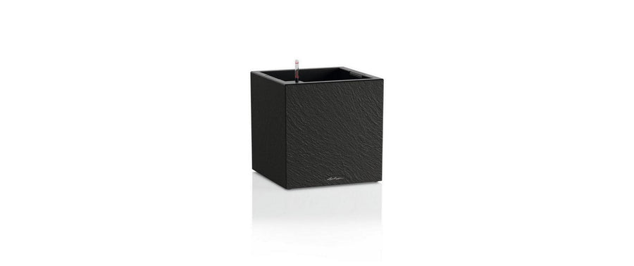 Lechuza CANTO Slatestone Pflanzgefäß Dunkelgrau Kunststoff mit Bewässerungssystem 30 cm Garten & Outdoor > Pflanzen > Pflanzengefäße Lechuza