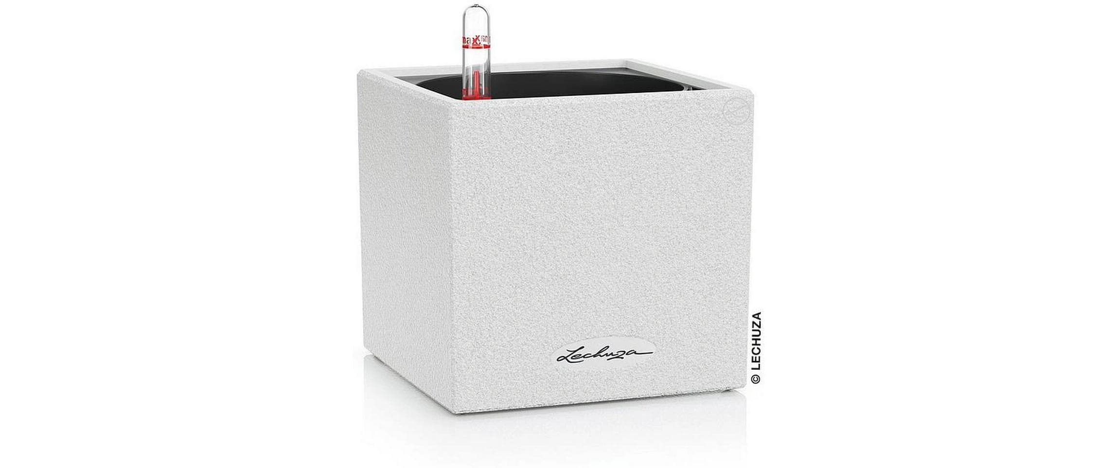 Lechuza CANTO Stone Pflanzgefäß Kunststoff Weiß 30 cm Garten & Outdoor > Pflanzen > Pflanzengefäße Lechuza