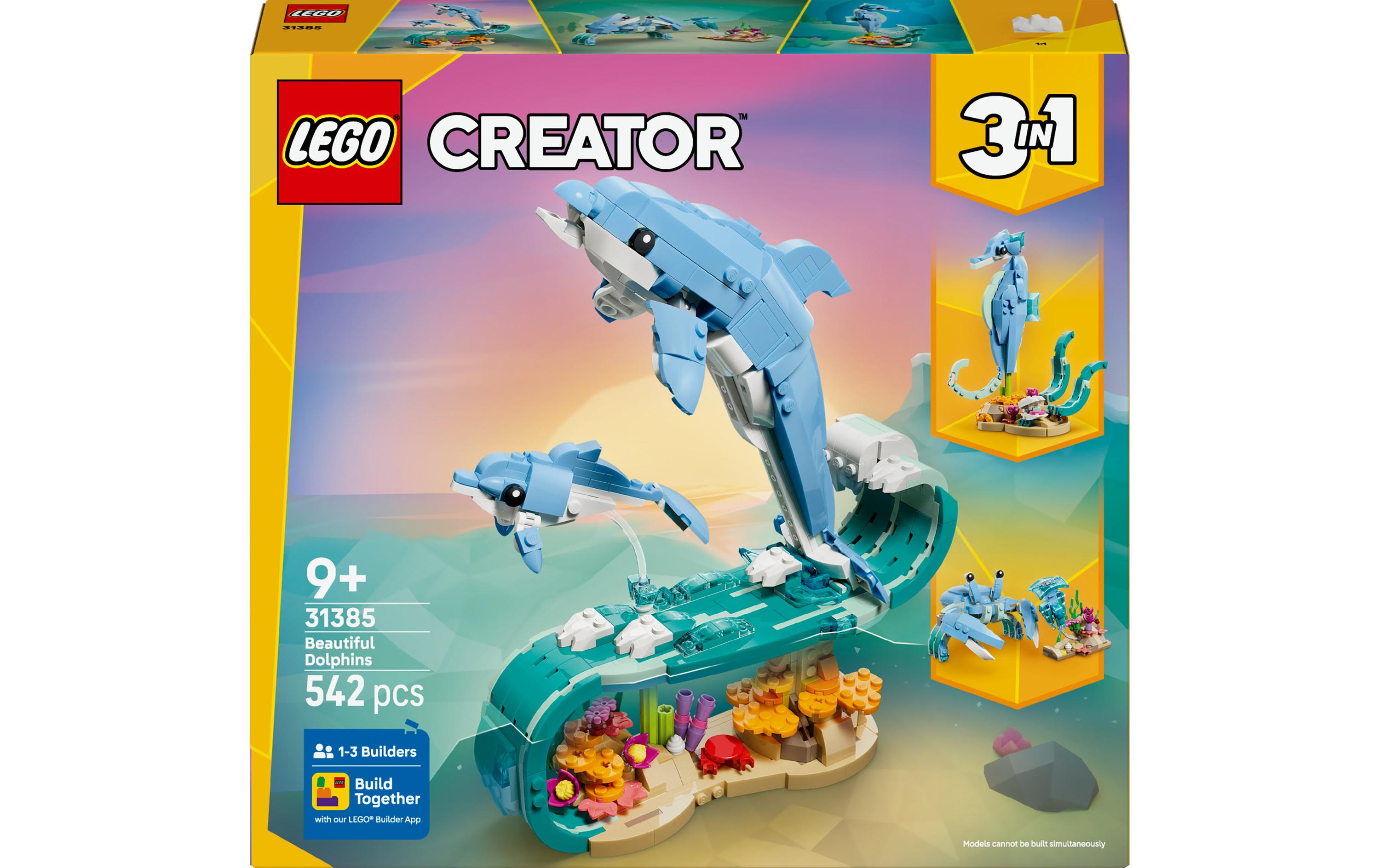 LEGO® Creator Meerestiere: Wunderschöne Delfine 31385