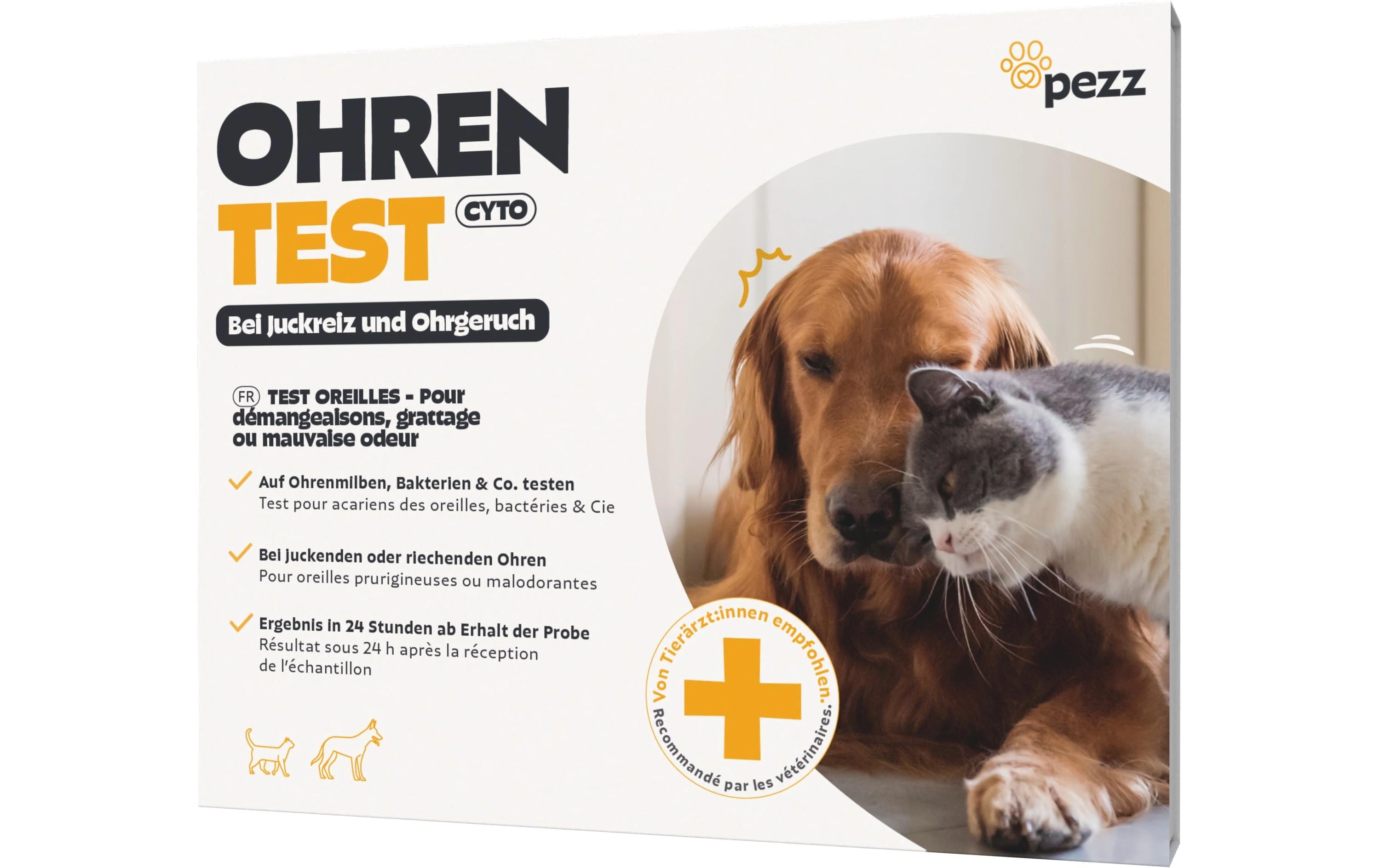 pezz Ohrentest für Hunde und Katzen 2 Stück