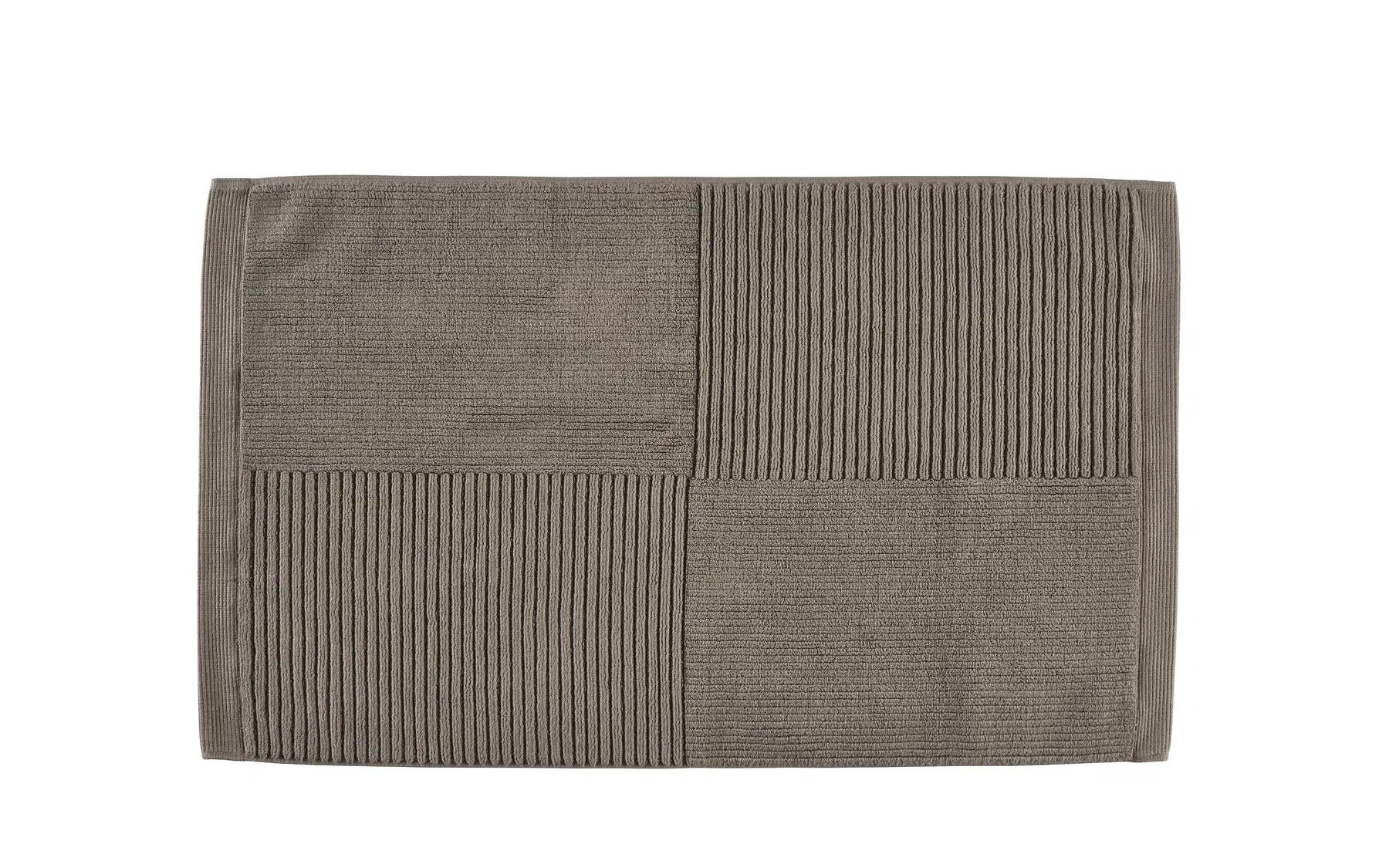 Zone Badeteppich Classic 80x50 cm, Taupe 100% Cotton/1200 g, waschbar 60 Grad