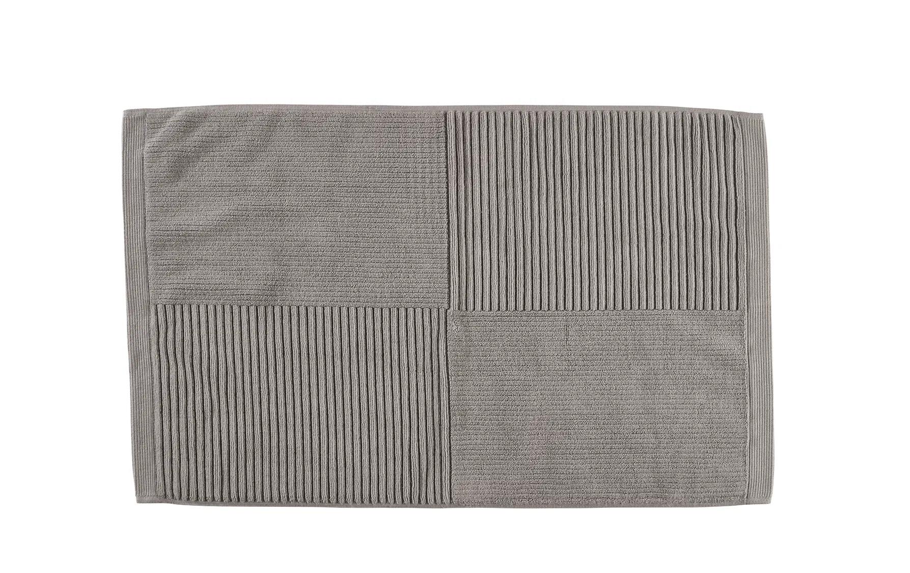 Zone Badeteppich Classic 80x50 cm, Grey 100% Cotton/1200 g, waschbar 60 Grad