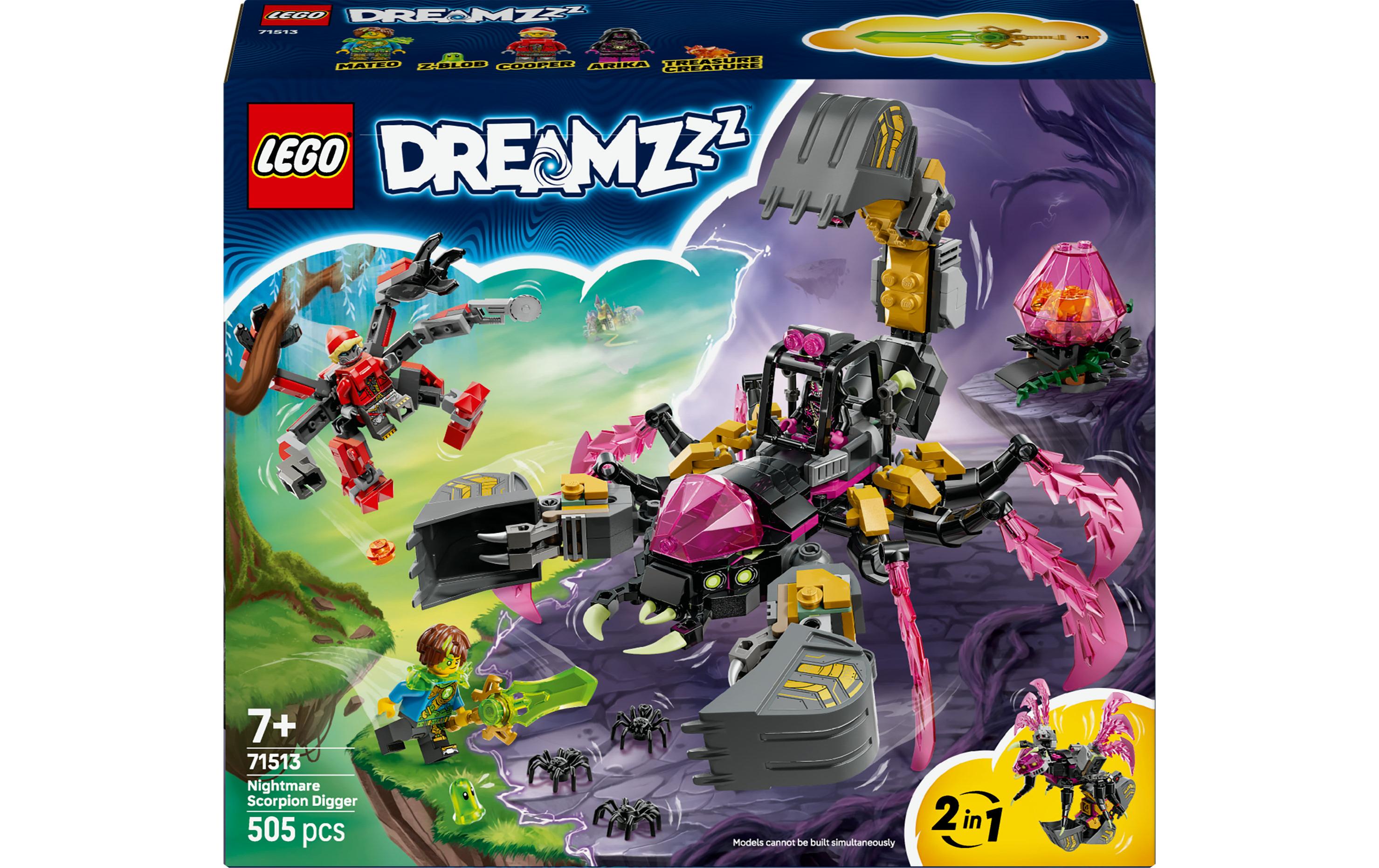 LEGO® DreamZzz Albtraum-Skorpionbagger 71513