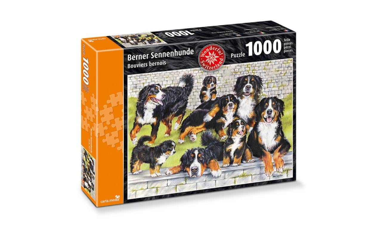 Carta.Media Puzzle Berner Sennenhunde 1000 Teile