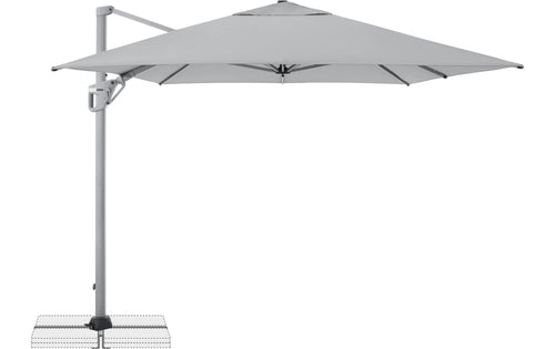 ACTIVE II Pendelschirm hellgrau robust 350x260 cm Garteneinrichtung Doppler