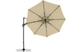 LIFE Sonnenschirm Sand wetterbeständig seitlich schwenkbar 310x310 cm Garteneinrichtung Doppler