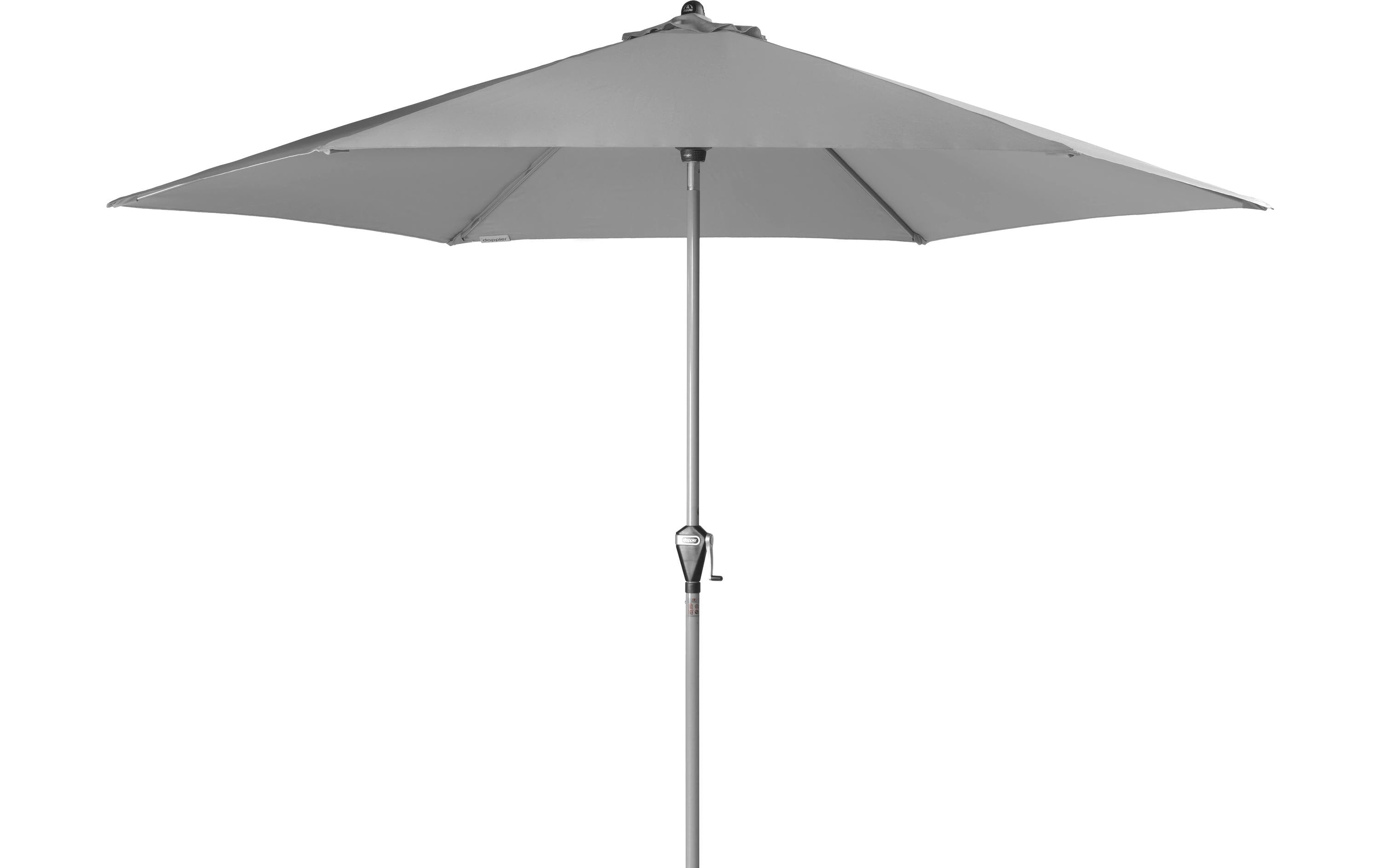 ACTIVE Sonnenschirm hellgrau Auto-Tilt-Mechanismus 320x320cm Garteneinrichtung Doppler