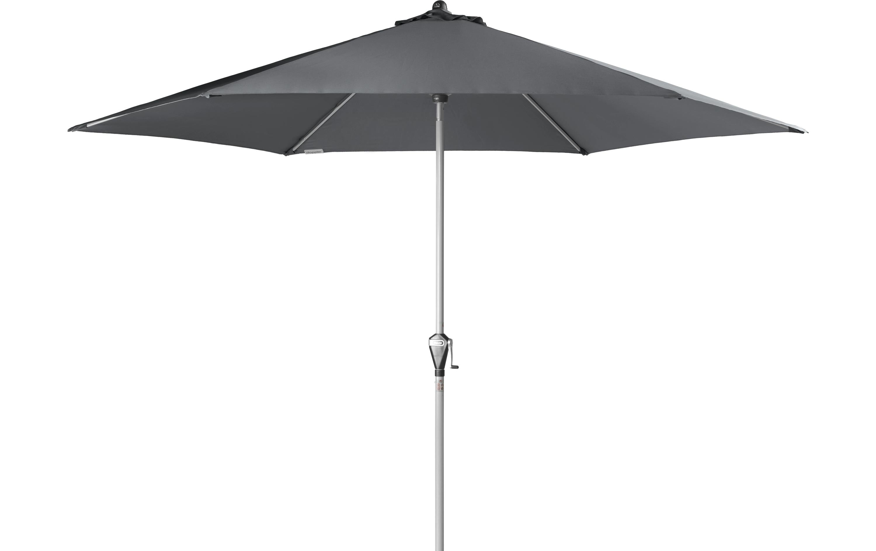 ACTIVE Sonnenschirm Auto-Tilt wetterfest anthrazit 320 cm Garteneinrichtung Doppler