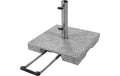 ACTIVE Granitsockel Trolley Sonnenschirm 40kg hellgrau Garteneinrichtung Doppler