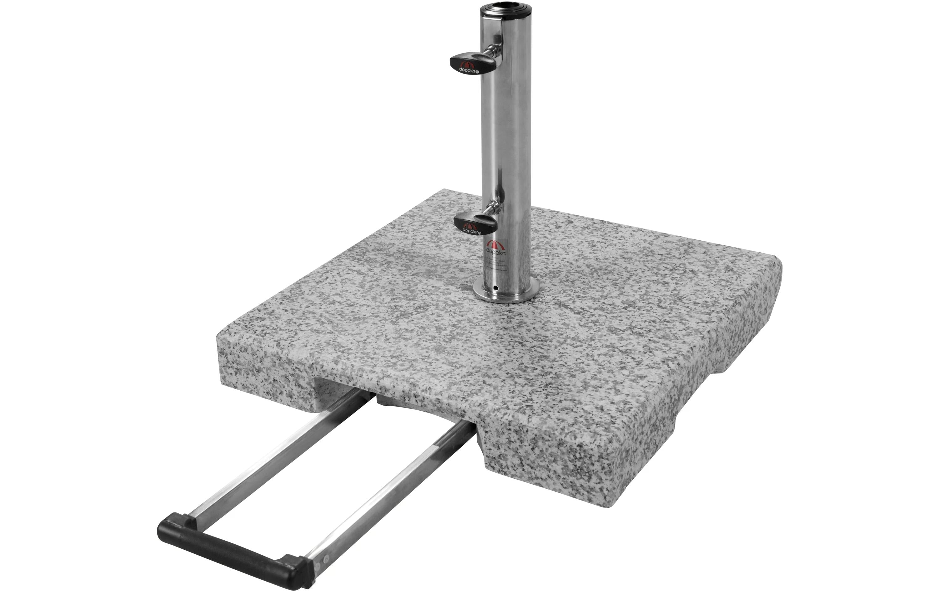 ACTIVE Granitsockel Trolley Sonnenschirm 40kg hellgrau Garteneinrichtung Doppler